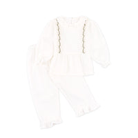 Mooi Setelan Anak Perempuan Raya Collection Asra Tunic Ruffle Set