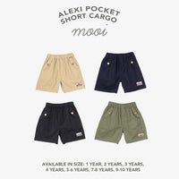 Mooi Celana Pendek Chinos Cargo Anak Alexi Pocket Short Cargo Chinos