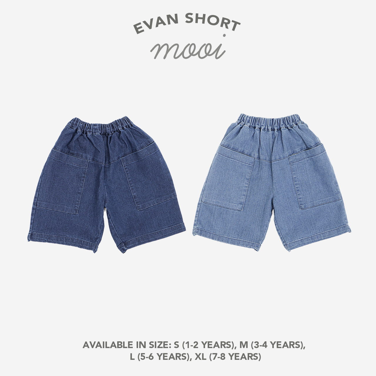 Mooi Celana Jeans Pendek Anak Laki Laki Evan Denim Short Cowok