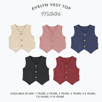 Mooi Atasan Anak Perempuan Evelyn Vest Top