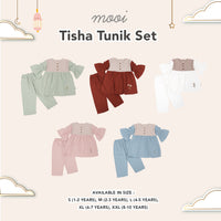 Mooi Setelan Anak Perempuan Raya Collection Tisha Tunik Set