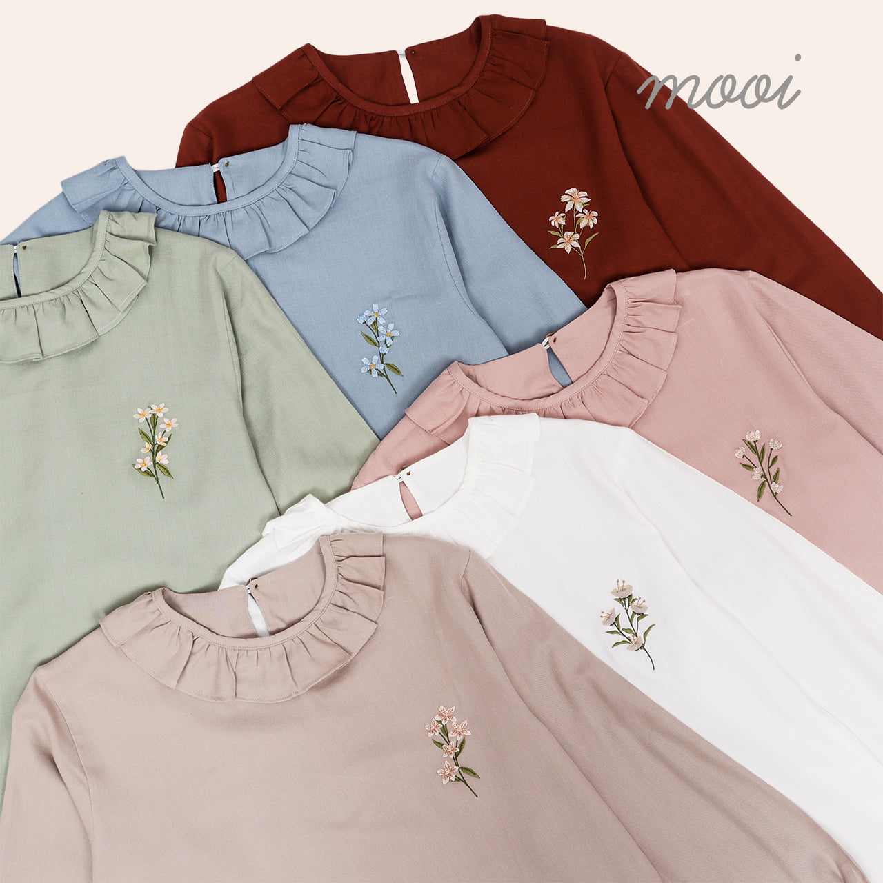 Mooi Tunik Wanita Atasan Wanita Raya Collection Zevva Tunik Adult