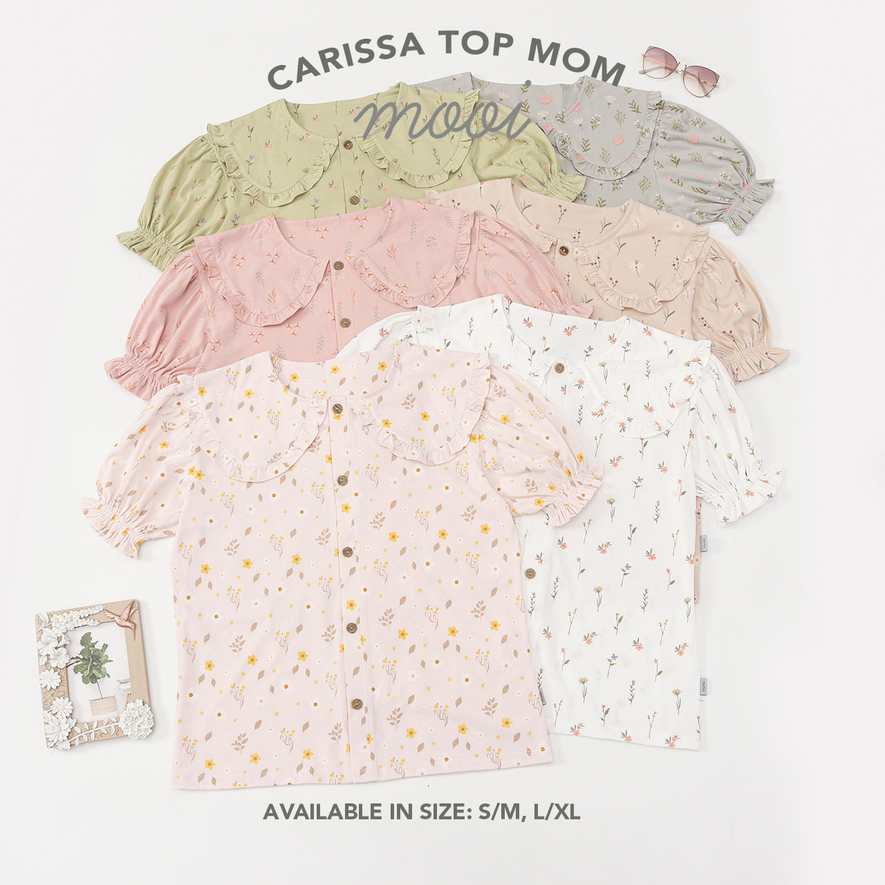 Mooi Atasan Wanita Carissa Top Mom