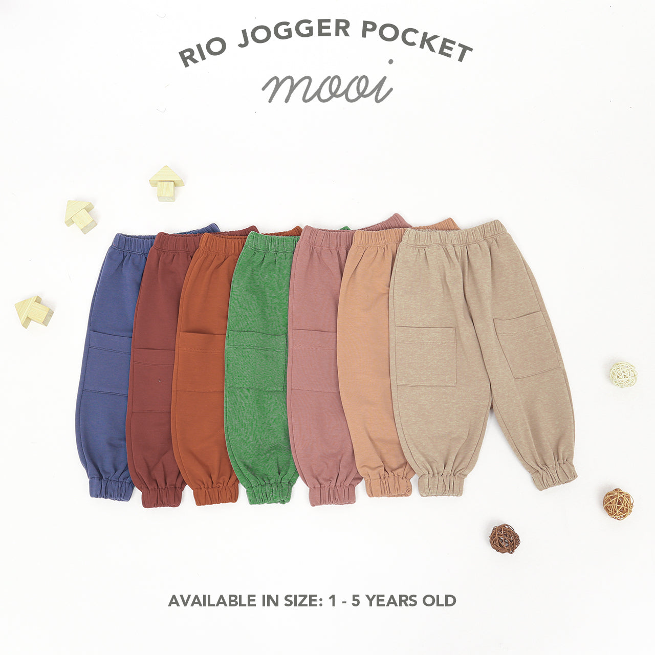 Mooi Celana Jogger Anak Rio Jogger Pocket Pants