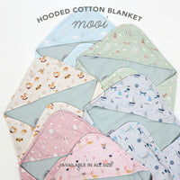 Mooi Hooded Cotton Blanket Selimut Topi Bayi