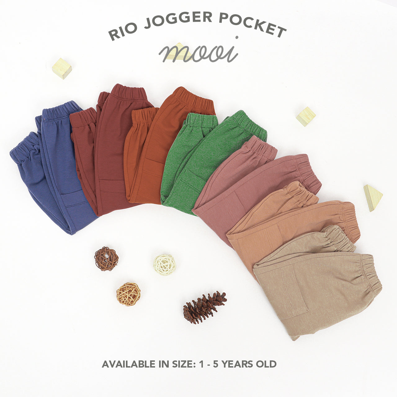 Mooi Celana Jogger Anak Rio Jogger Pocket Pants