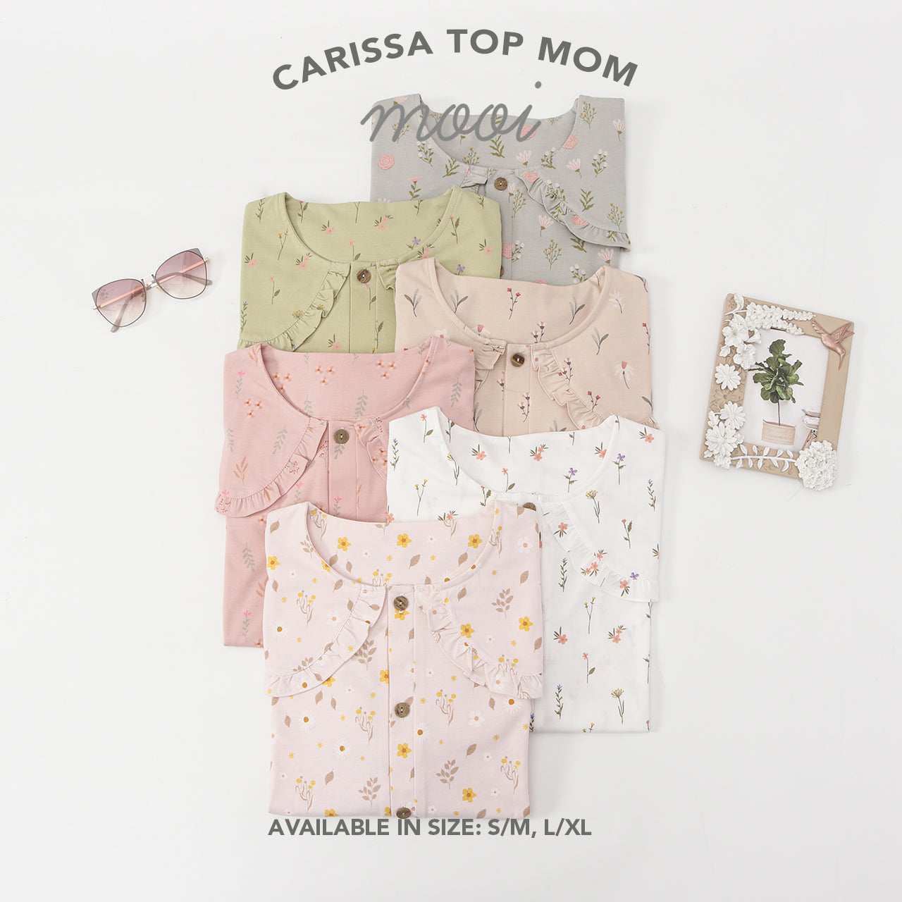 Mooi Atasan Wanita Carissa Top Mom