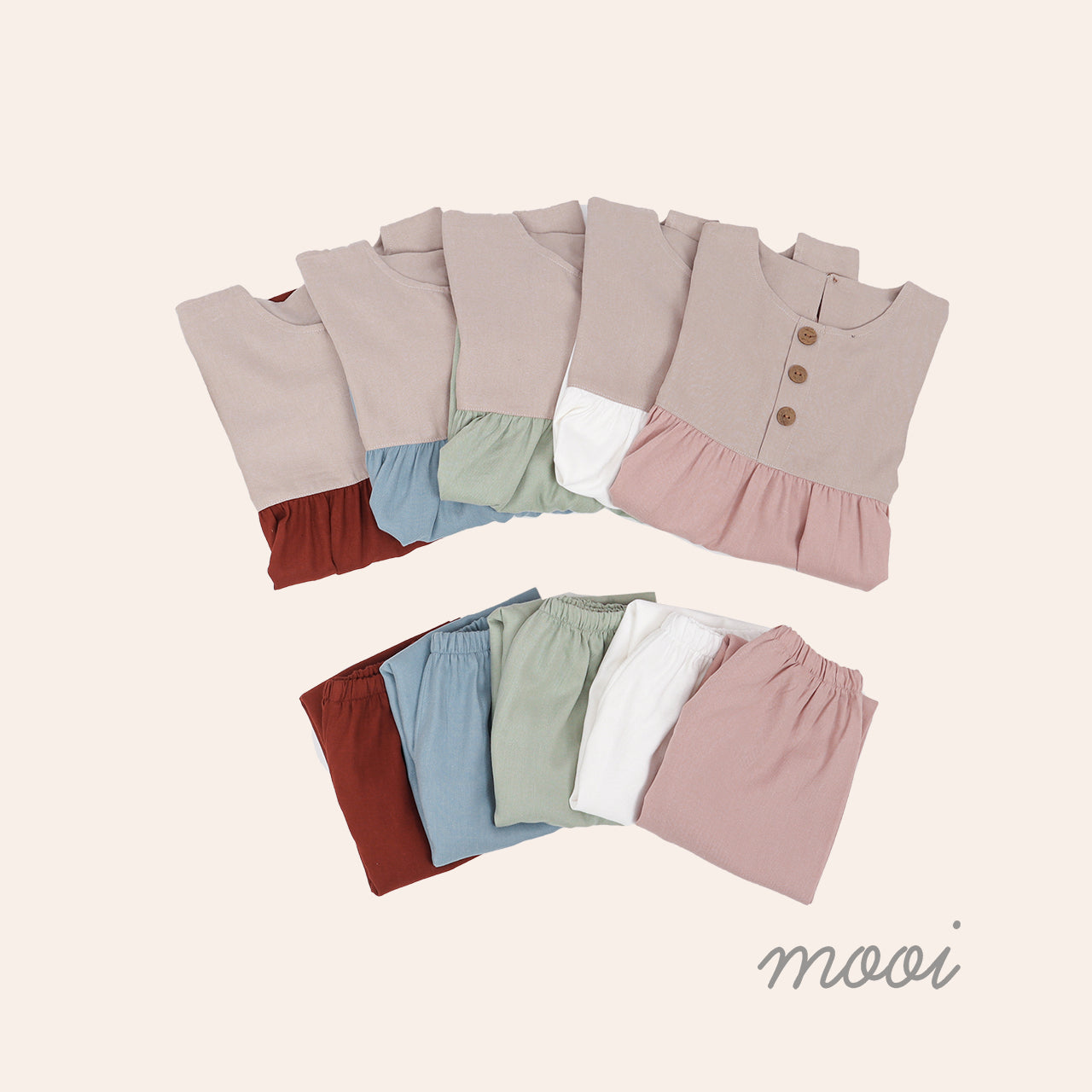 Mooi Setelan Anak Perempuan Raya Collection Tisha Tunik Set