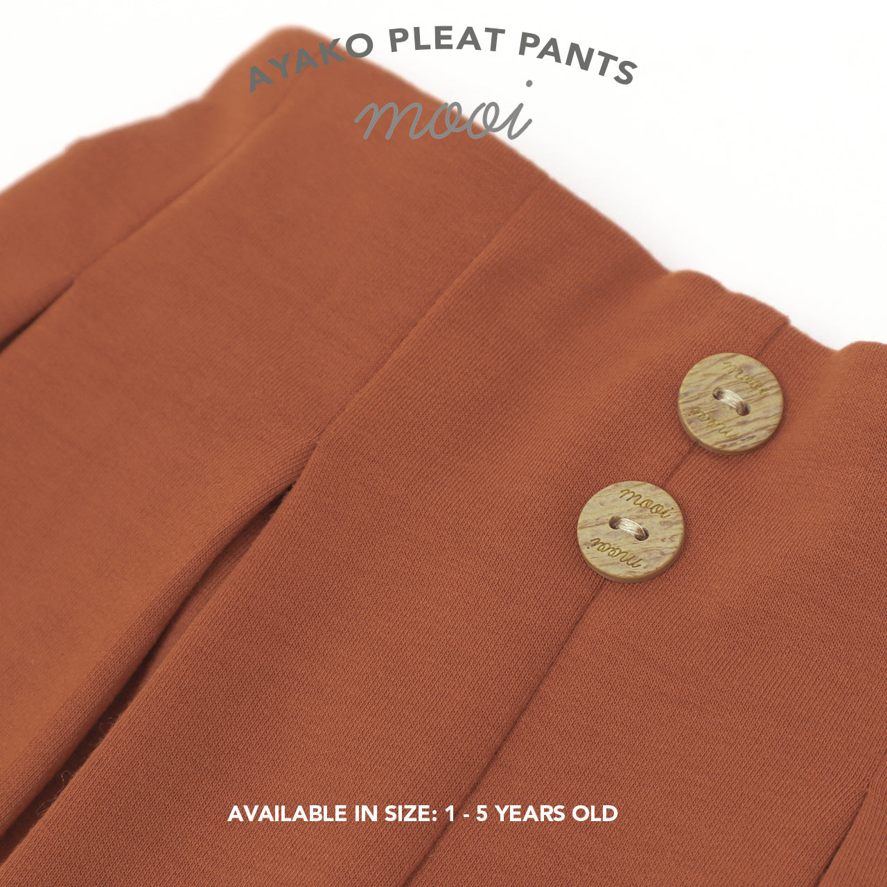 Mooi Rok Anak Perempuan Ayako Pleat Pants V1