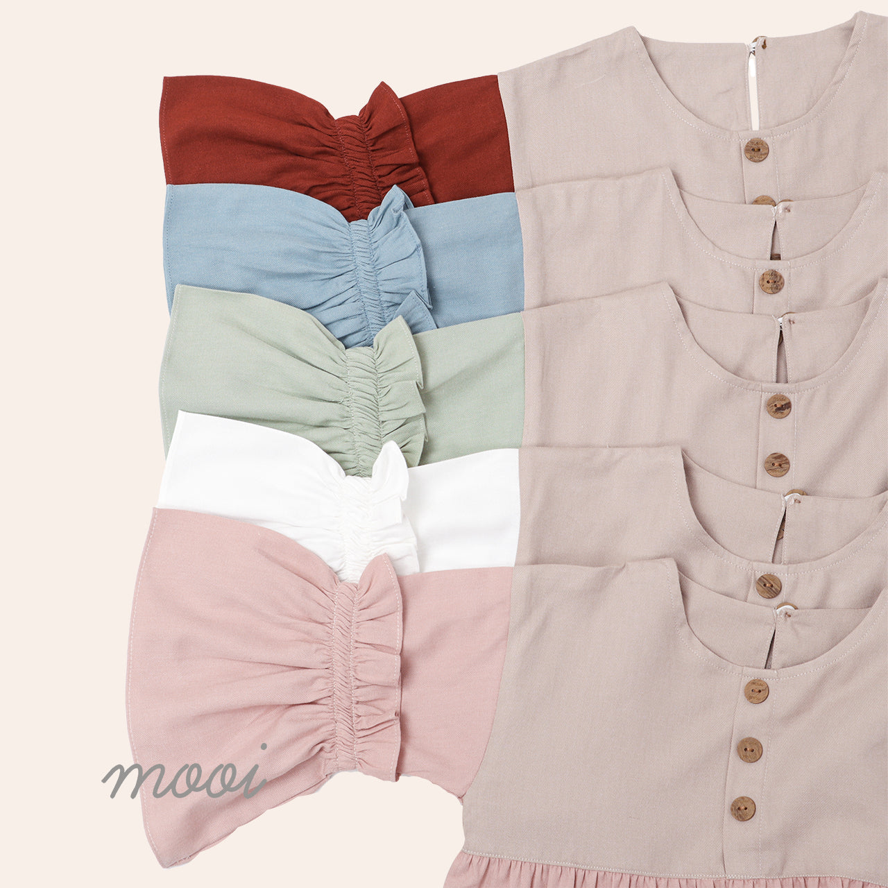 Mooi Setelan Anak Perempuan Raya Collection Tisha Tunik Set