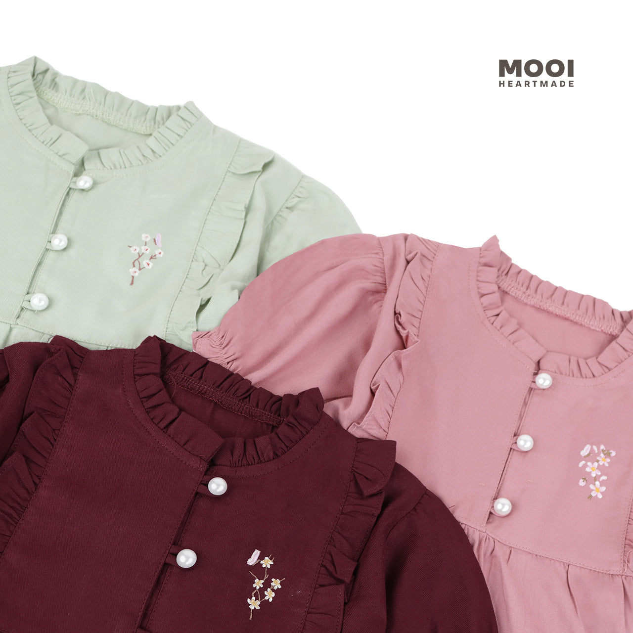 Mooi Dress Anak Perempuan Yue Ruffle Dress