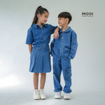 Mooi Celana Jeans Anak Kids Denim Nobi Long Cargo Pants