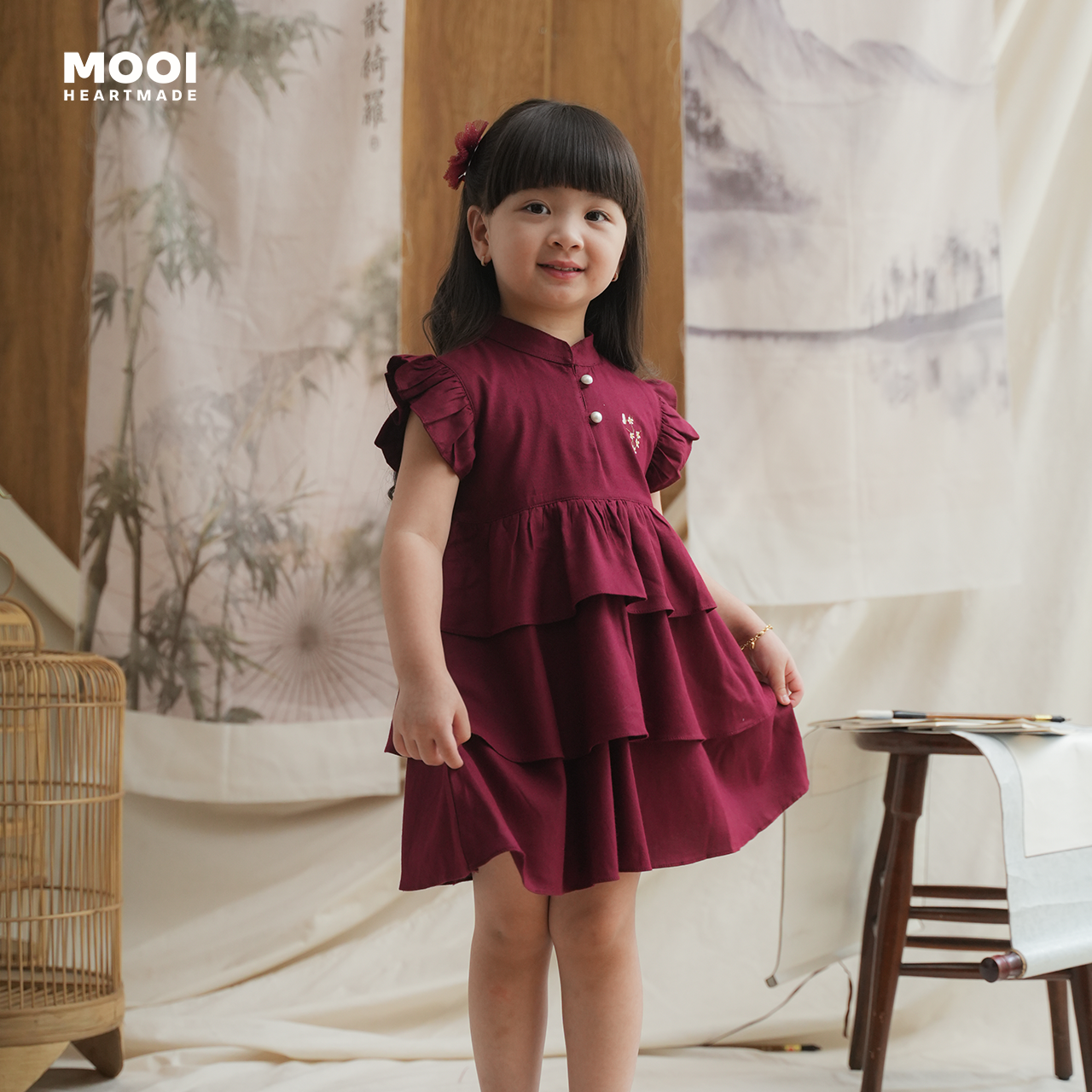 Mooi Dress Anak Perempuan Jia Dress Layer