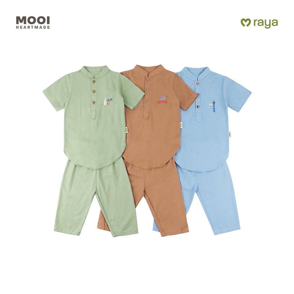 Mooi Adam Koko Set Setelan Koko Anak Raya Collection