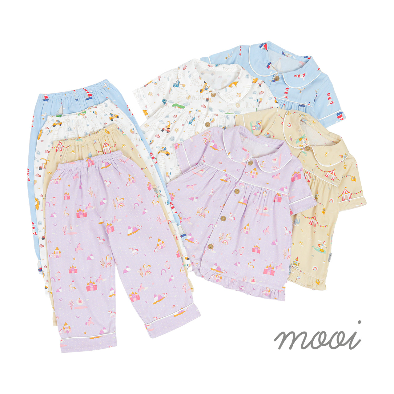 Mooi Piyama Anak Baju Tidur Anak Cheryl Short Pajamas Kids