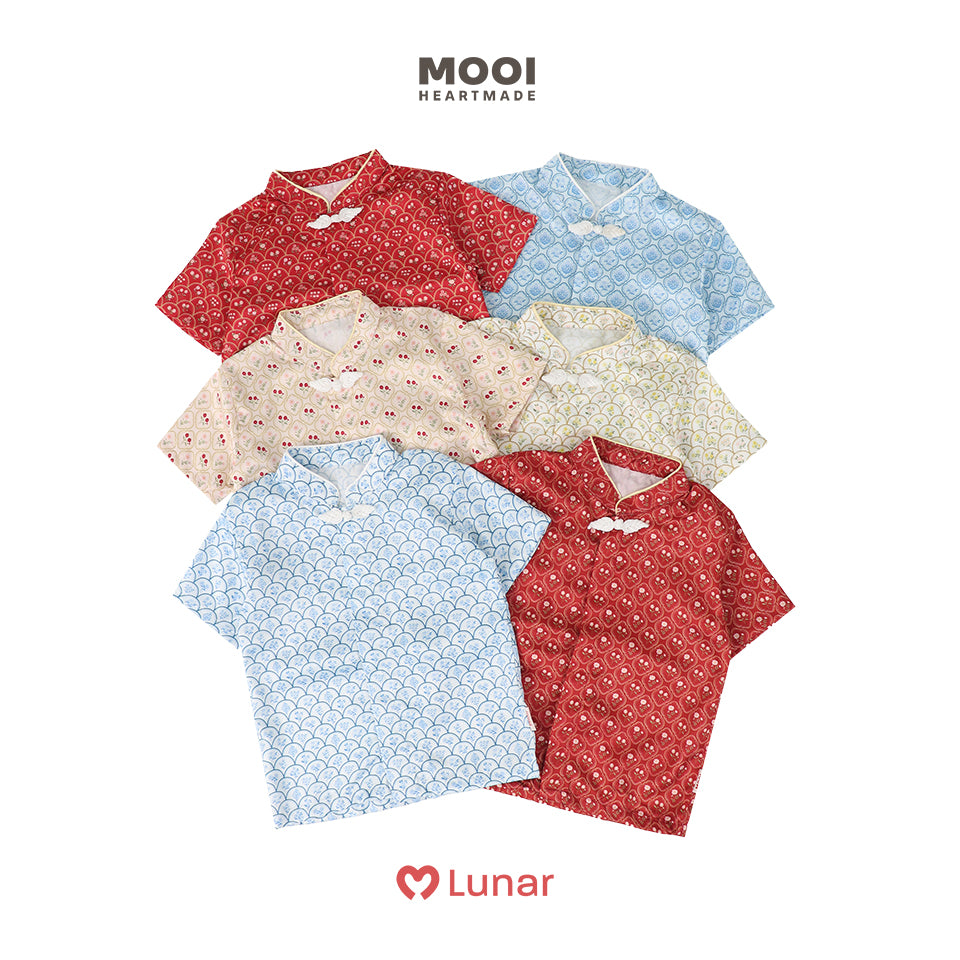 Mooi Kemeja Anak Laki-Laki Lunar Collection Zhen Cheongsam Shirt
