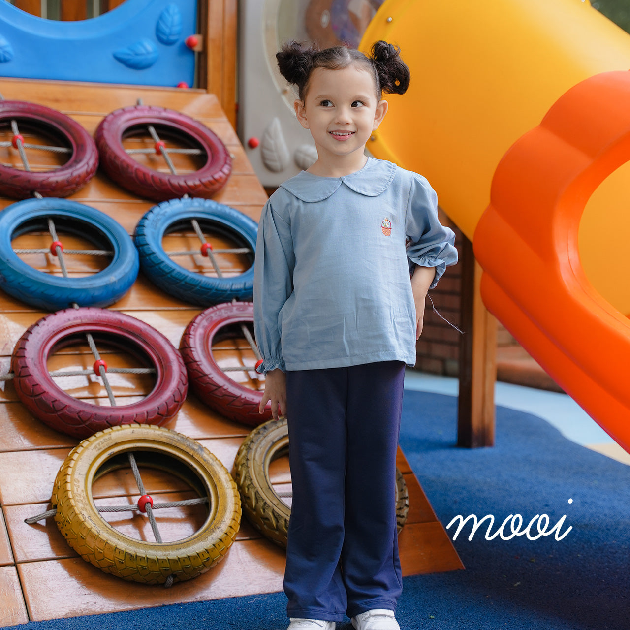 Mooi Atasan Anak Perempuan Ruby Shirt