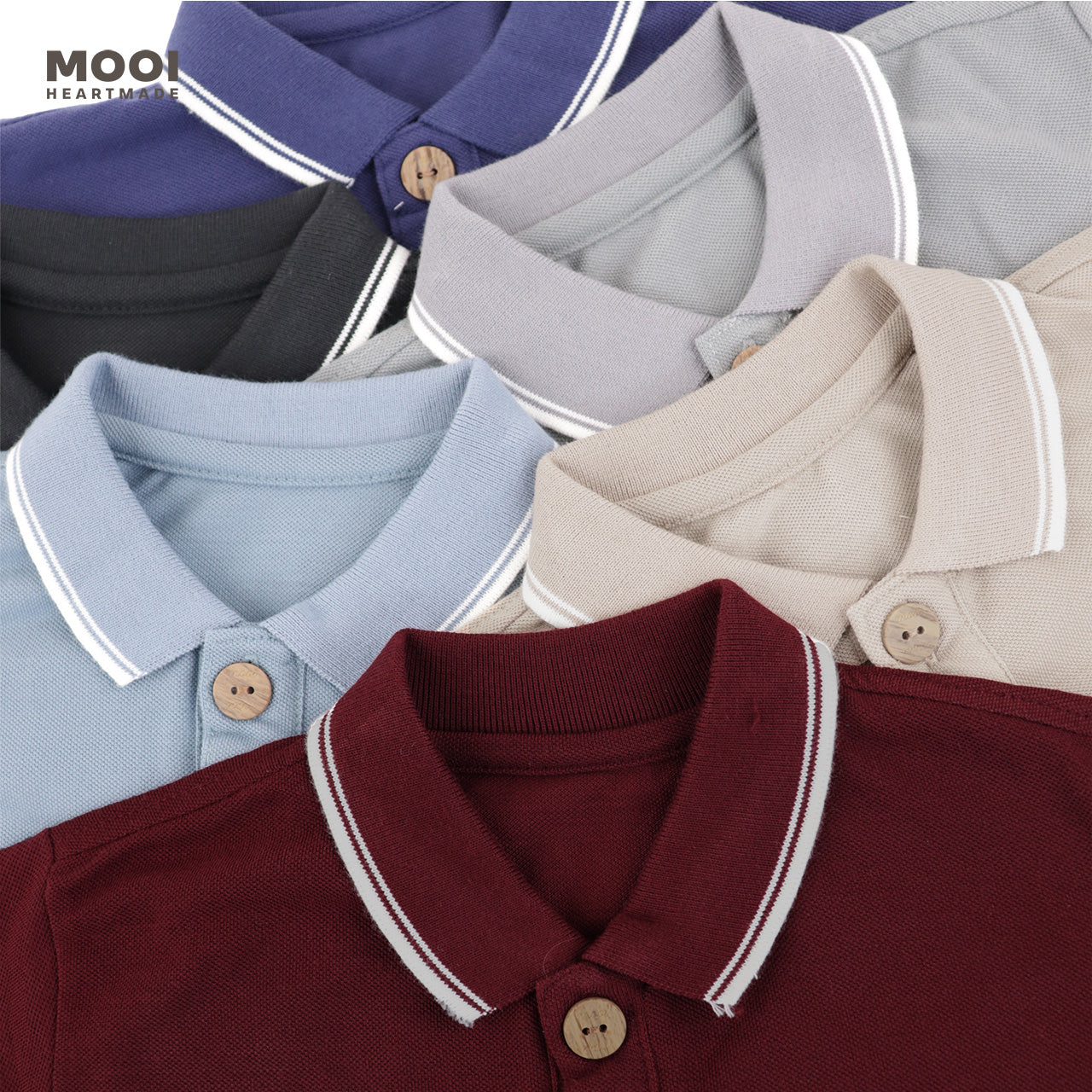 Mooi Kemeja Anak Laki-Laki Polo Shirt V1