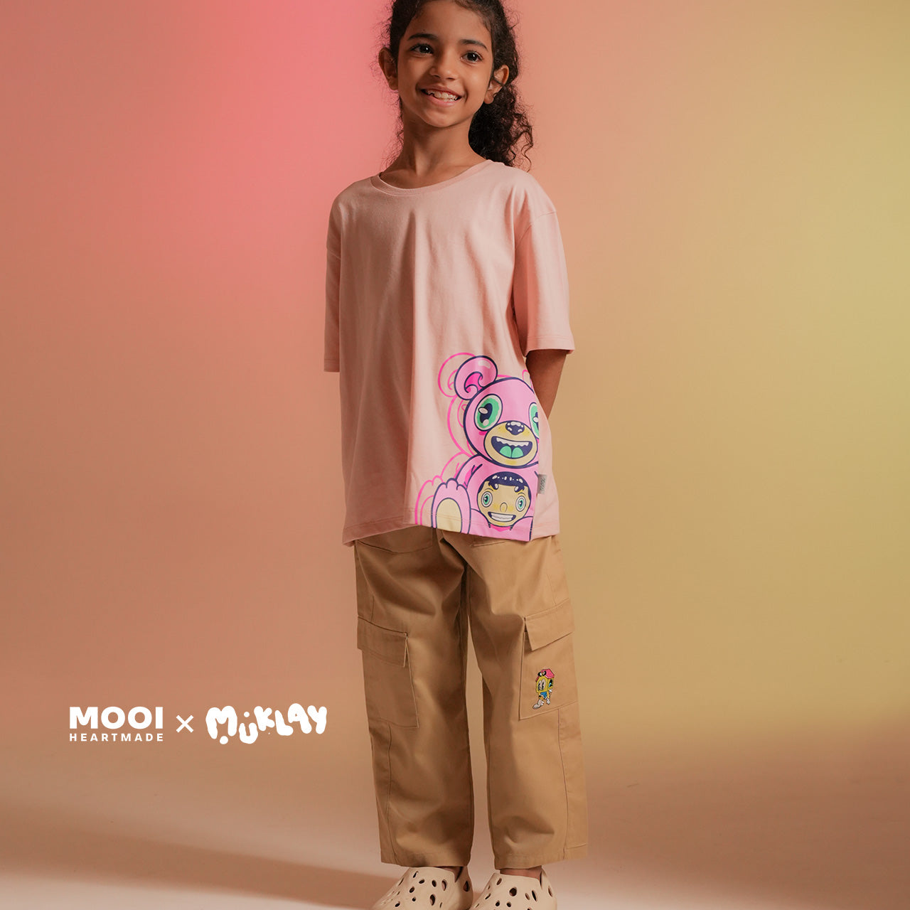 Mooi X Muklay Celana Panjang Cargo Anak Jeno Long Cargo Pants Kids