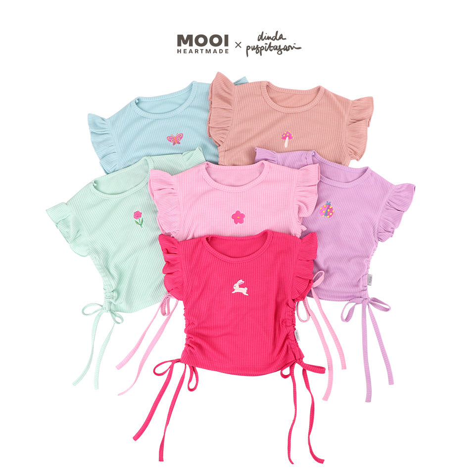 Mooi X Dinda Puspitasari Setelan Anak Perempuan Angel Set