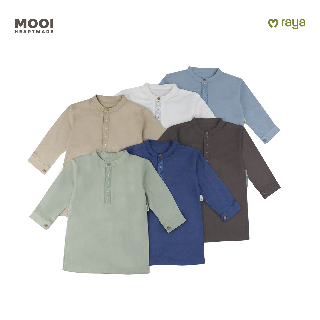 Mooi Rais Koko Set Setelan Koko Anak Raya Collection