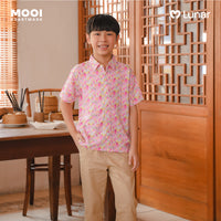 Mooi Kemeja Anak Laki-Laki Lunar Collection Han Collar Shirt