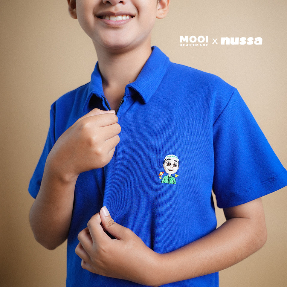 Mooi x Nussa Kemeja Anak Laki-Laki Nussa Polo Shirt