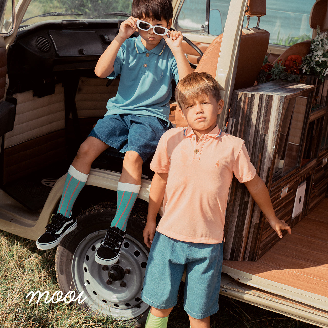 Mooi Celana Jeans Pendek Anak Laki Laki Evan Denim Short Cowok