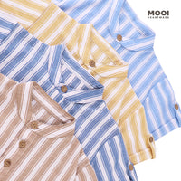 Mooi Kemeja Anak Laki-laki Enzo Striped Shirt