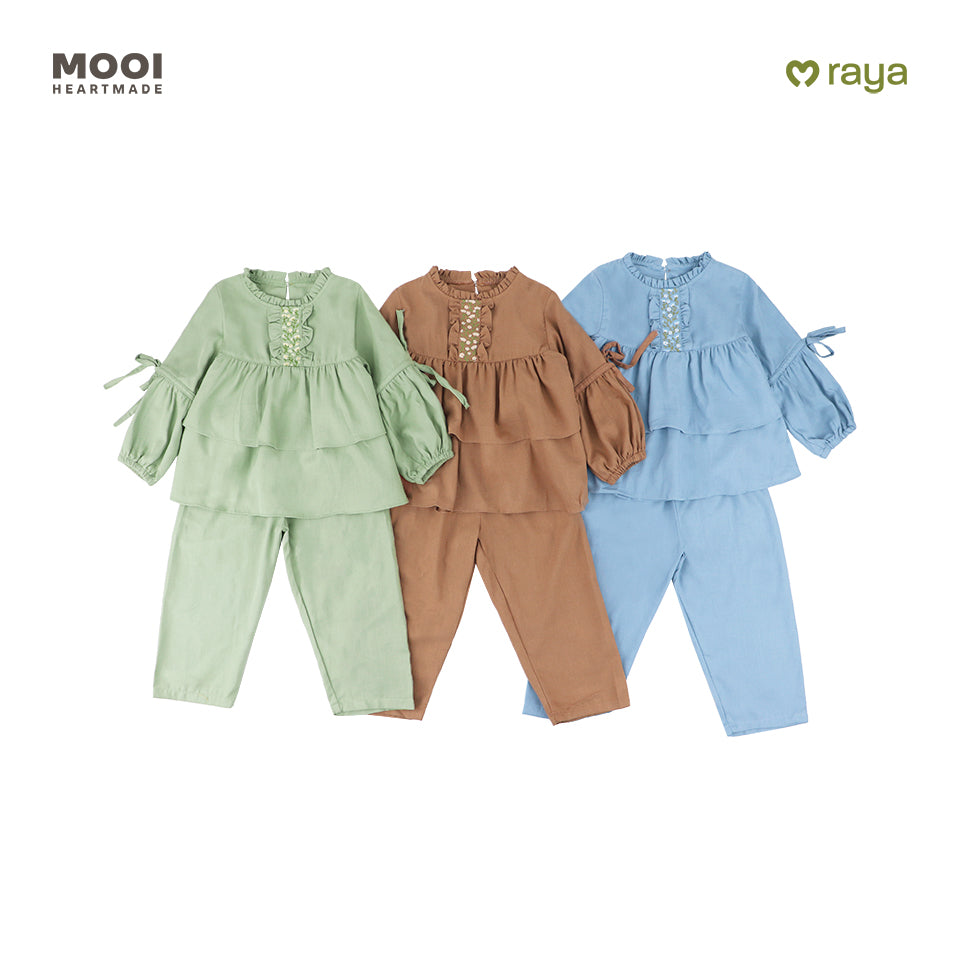 Mooi Setelan Anak Perempuan Raya Collection Mariyah Tunic Set
