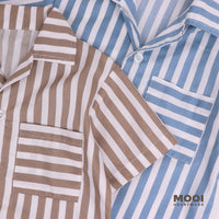 Mooi Kemeja Anak Laki-laki Arka Striped Shirt