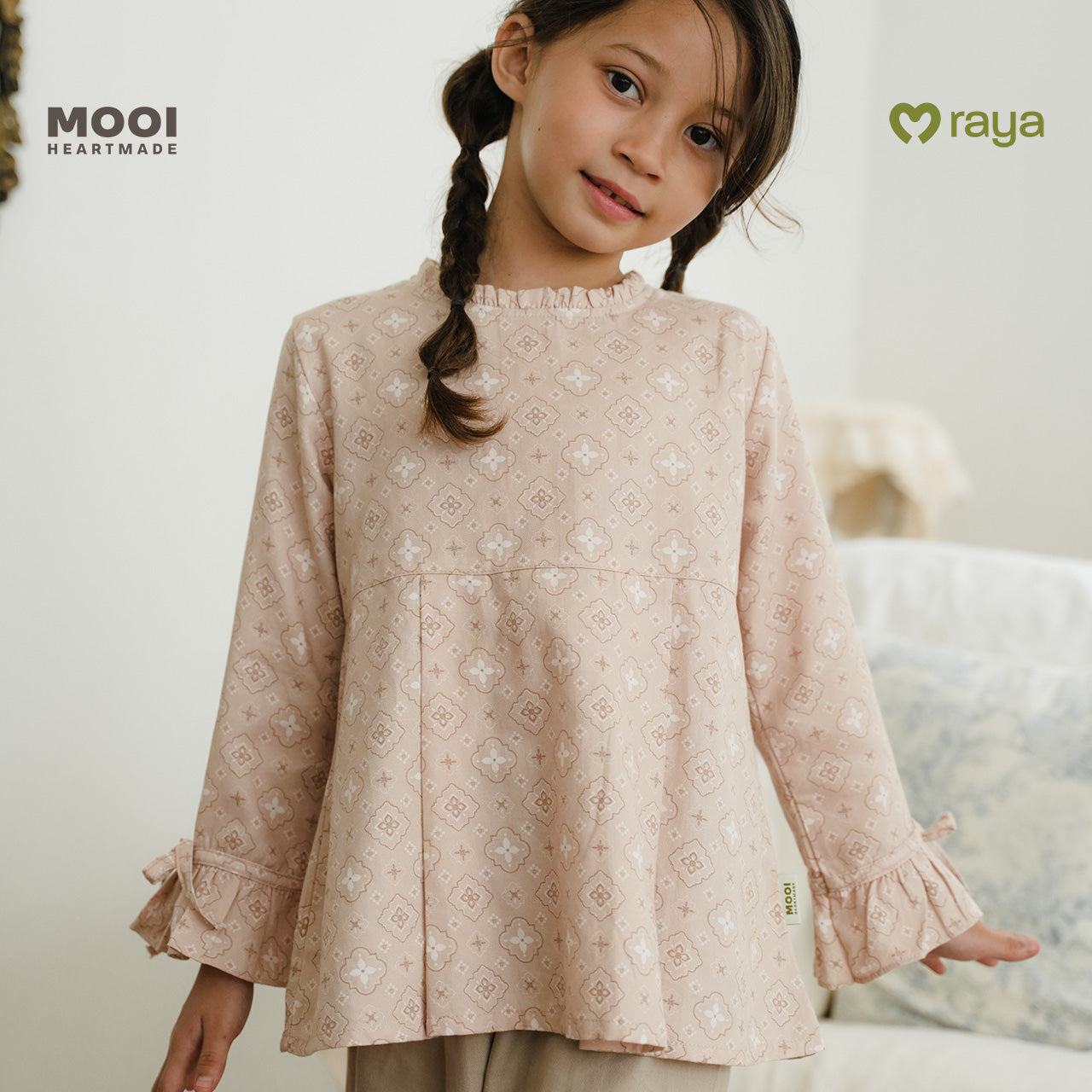 Mooi Setelan Anak Perempuan Raya Collection Daanya Tunik Set Sandya Series