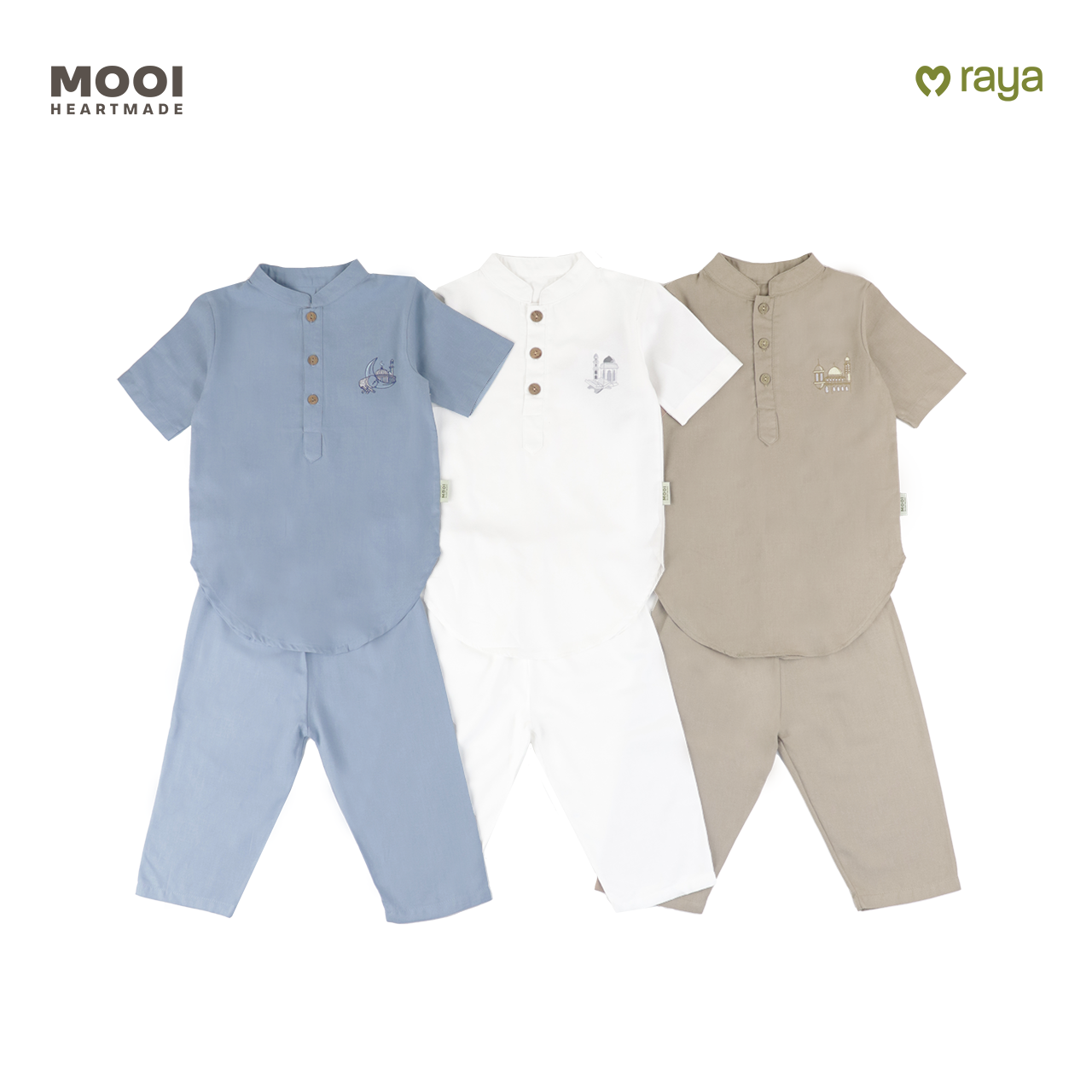 Mooi Adam Koko Set Setelan Koko Anak Raya Collection V2
