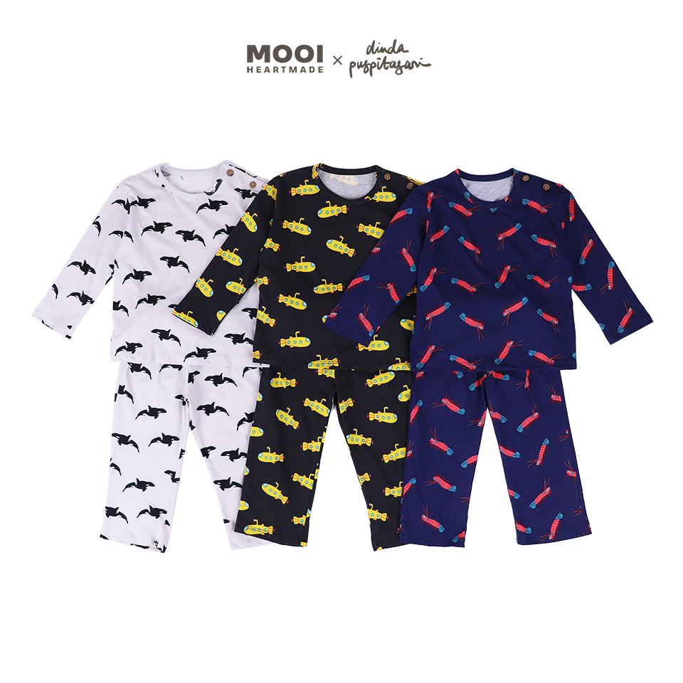 Mooi X Dinda Setelan Piyama Anak Nael Pajamas Set