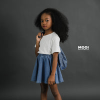 Mooi Rok Jeans Anak Perempuan Yerin Denim Skirt
