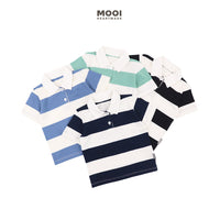 Mooi Kemeja Anak Laki-Laki Yuko Striped Polo