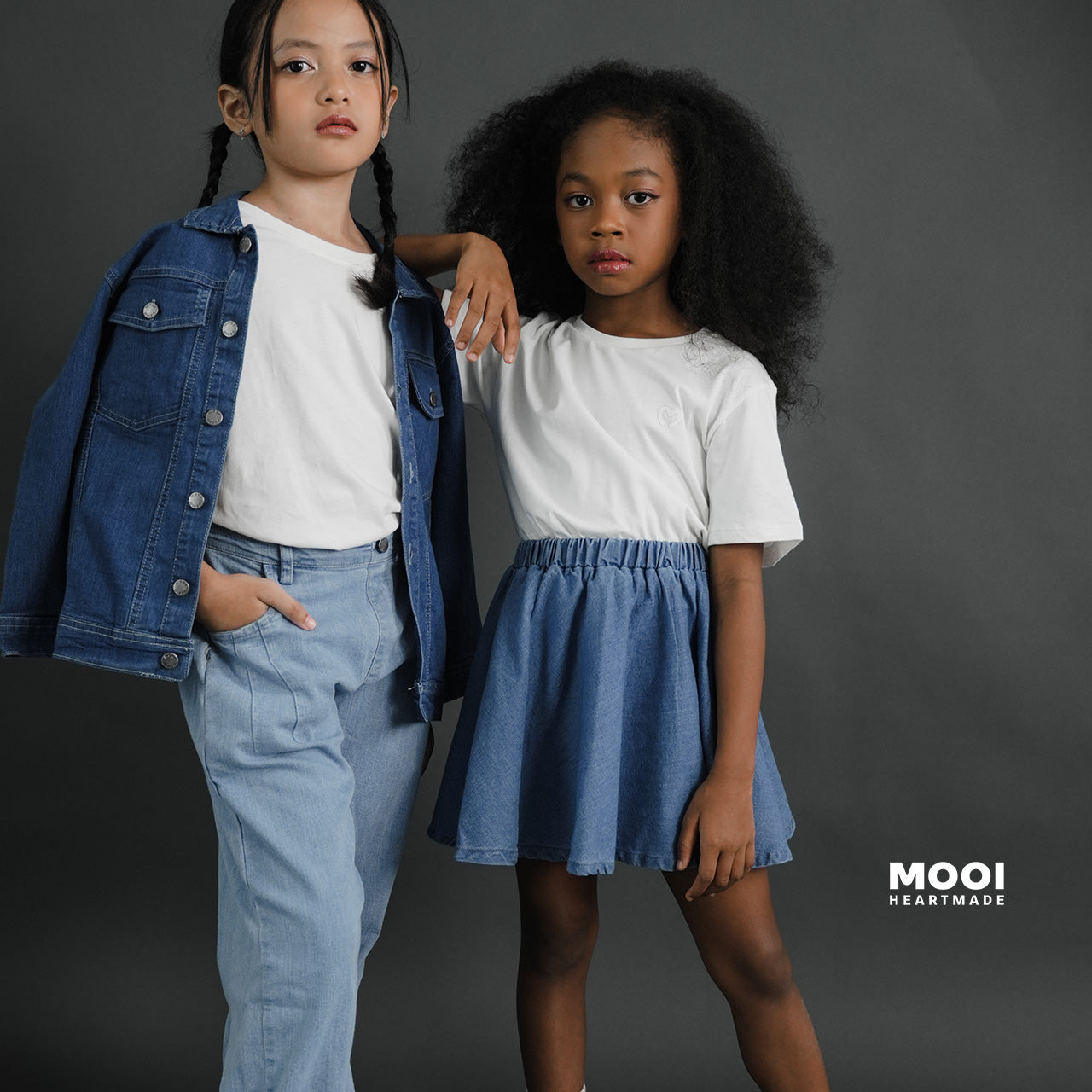 Mooi Rok Jeans Anak Perempuan Yerin Denim Skirt