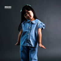 Mooi Kemeja Jeans Anak Yuki Denim Top