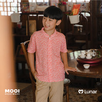 Mooi Kemeja Anak Laki-Laki Lunar Collection Hua Mandarin Shirt
