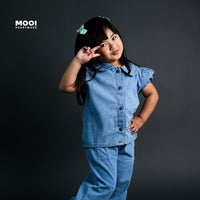 Mooi Kemeja Jeans Anak Yuki Denim Top