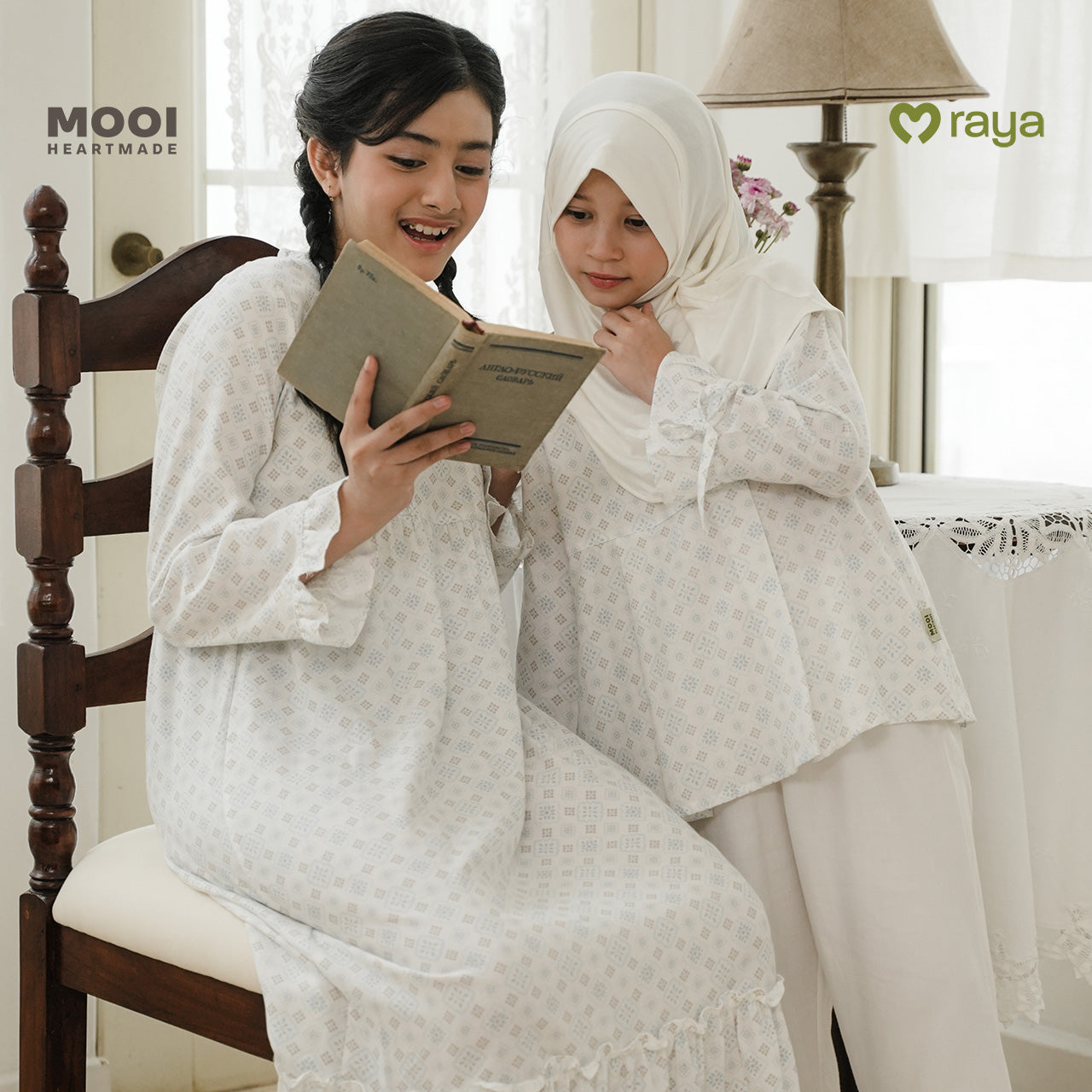 Mooi Setelan Anak Perempuan Raya Collection Daanya Tunik Set Sandya Series