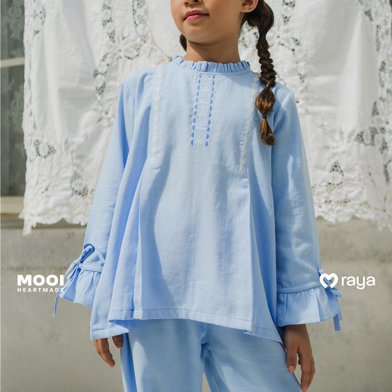 Mooi Setelan Anak Perempuan Raya Collection Serayya Tunik Set