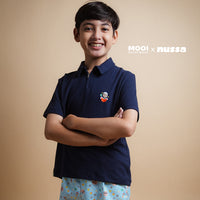 Mooi x Nussa Kemeja Anak Laki-Laki Nussa Polo Shirt