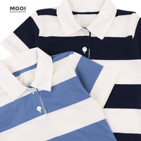 Mooi Kemeja Anak Laki-Laki Yuko Striped Polo