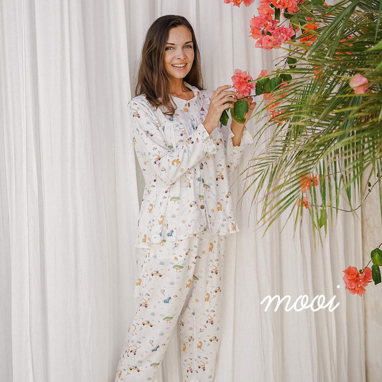 Mooi Piyama Dewasa Setelan Alora Long Pajamas Adult