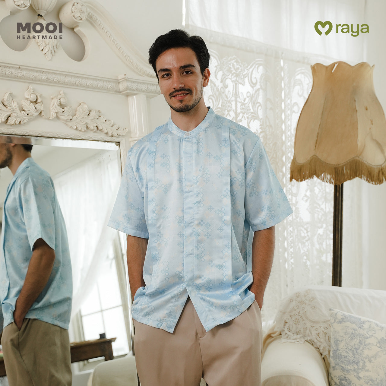 Mooi Atasan Pria Kemeja Pria Raya Collection Nuhad Koko Adult Nawasena Series