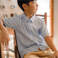 Mooi Kemeja Anak Laki-Laki Lunar Collection Han Collar Shirt