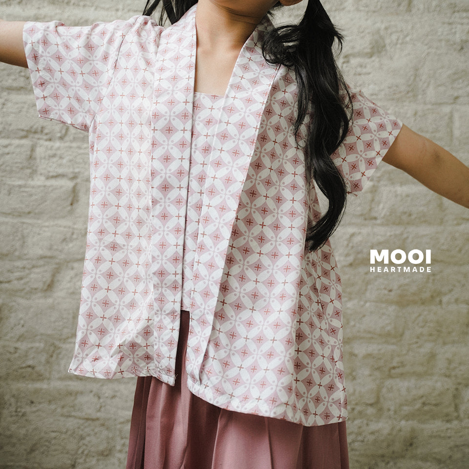 Mooi Setelan Batik Anak Perempuan Nareswari Kebaya Set
