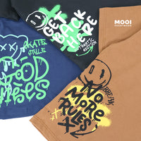 Mooi Setelan Anak Kaos Anak Tshirt Street Graffiti Set