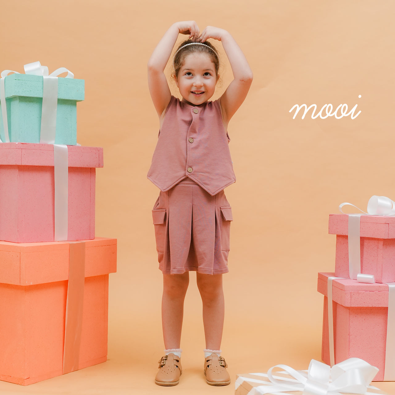 Mooi Rok Celana Skort Anak Perempuan Fionna Cargo Skort Pants